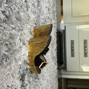 Black and gold casadei heels for women size 6